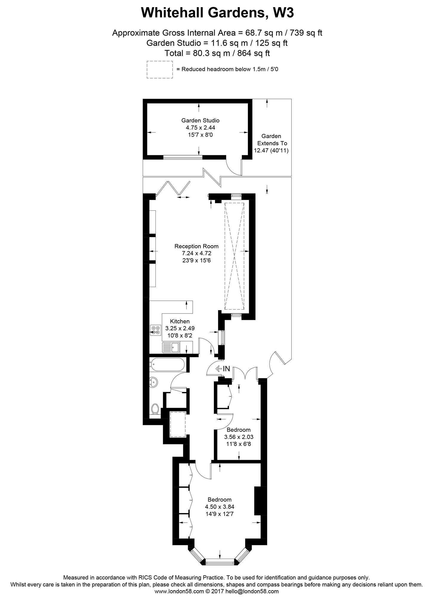 Flat For Sale in Whitehall Gardens, Acton/ Ealing Common